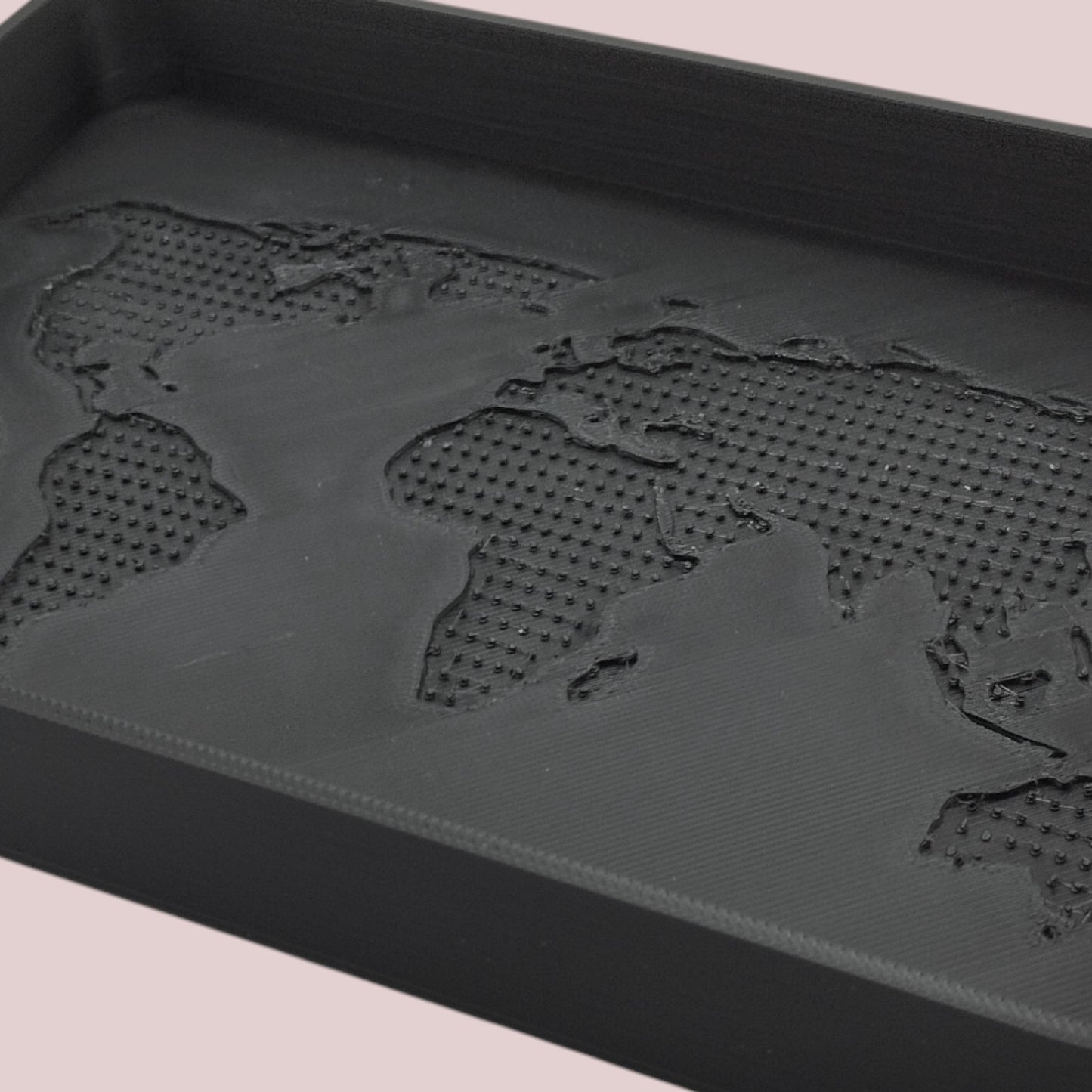 world tray modern designer tray with 3d relief of continents unique decorative tray for home or office