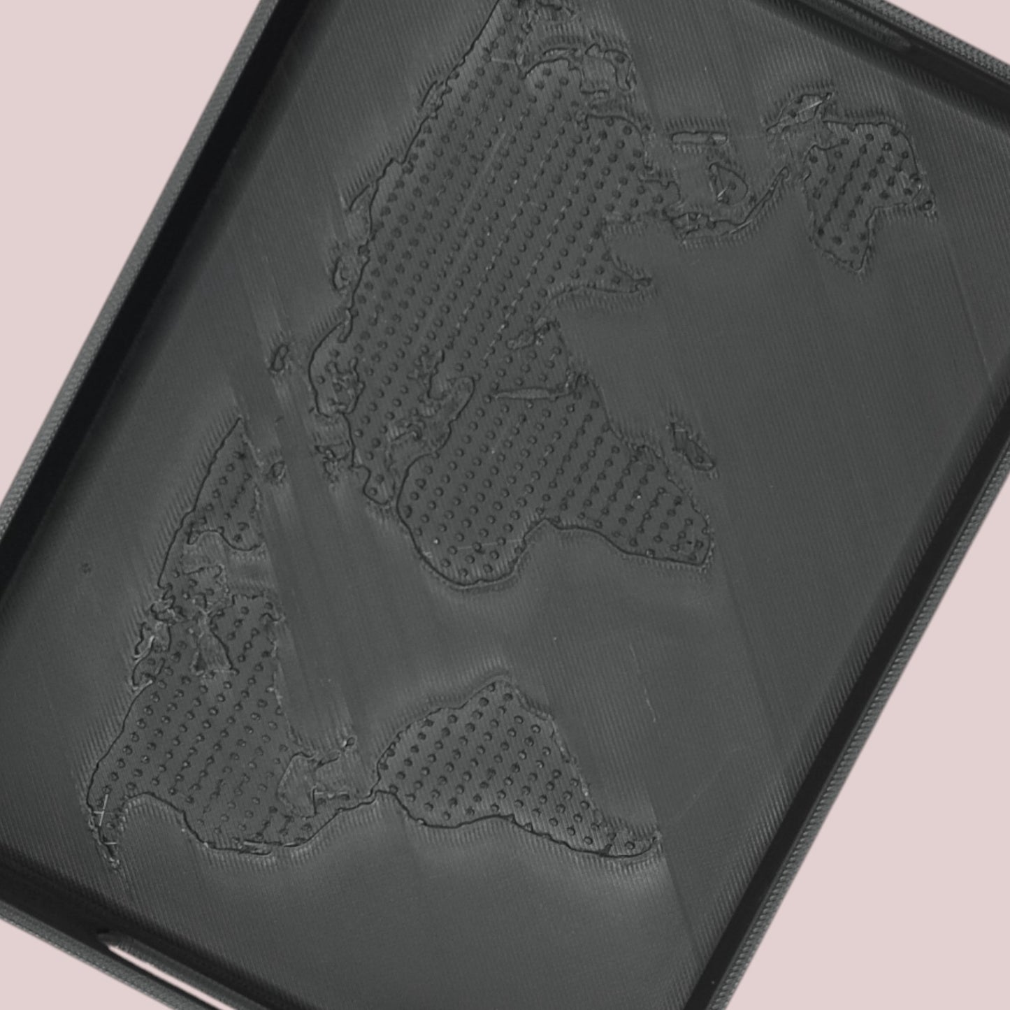 world tray modern designer tray with 3d relief of continents unique decorative tray for home or office