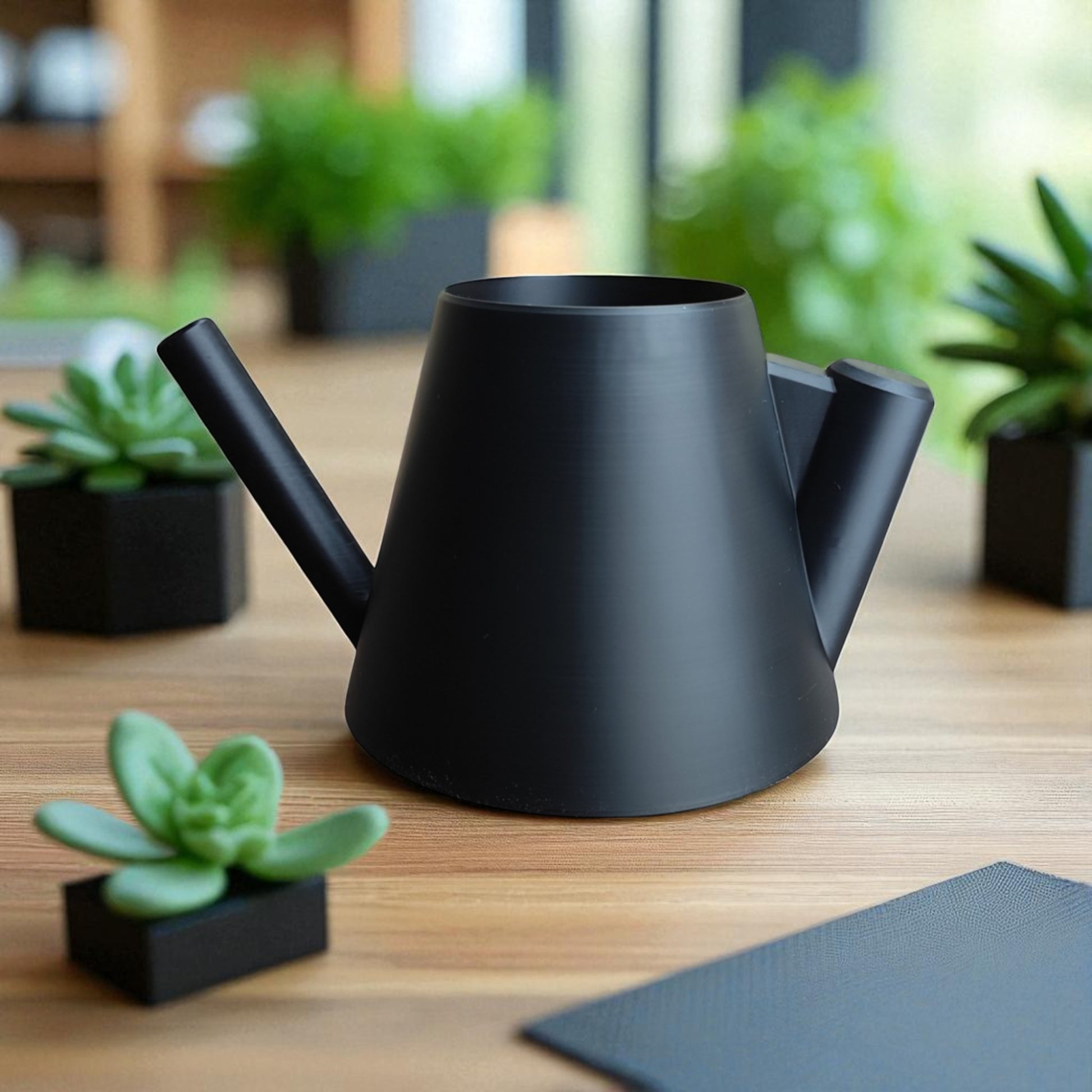 Modern stylish watering can with ergonomic handle – sleek design for indoor and outdoor plant care, perfect for precise and spill-free watering.