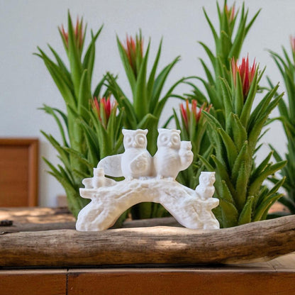 A heartwarming owl family statue symbolizing the unbreakable bond of love and connection, whether in humans or animals. A meaningful decor piece for any space.