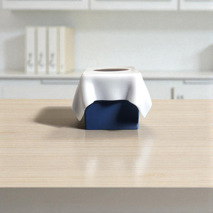 Stylish tissue box cover designed for standard cubic tissue boxes, featuring a modern and sleek design, perfect for home or office use in living rooms, bathrooms, or bedrooms