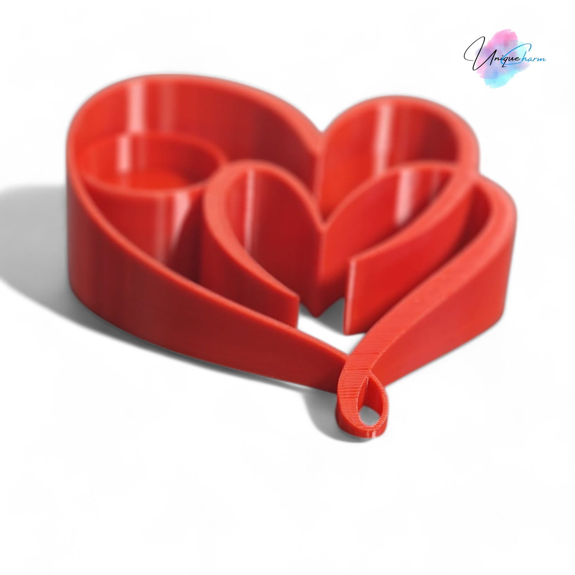 Heart Candle Holder with a romantic double heart design, perfect for tealight candles and creating a warm, elegant ambiance for home decor or special occasions.