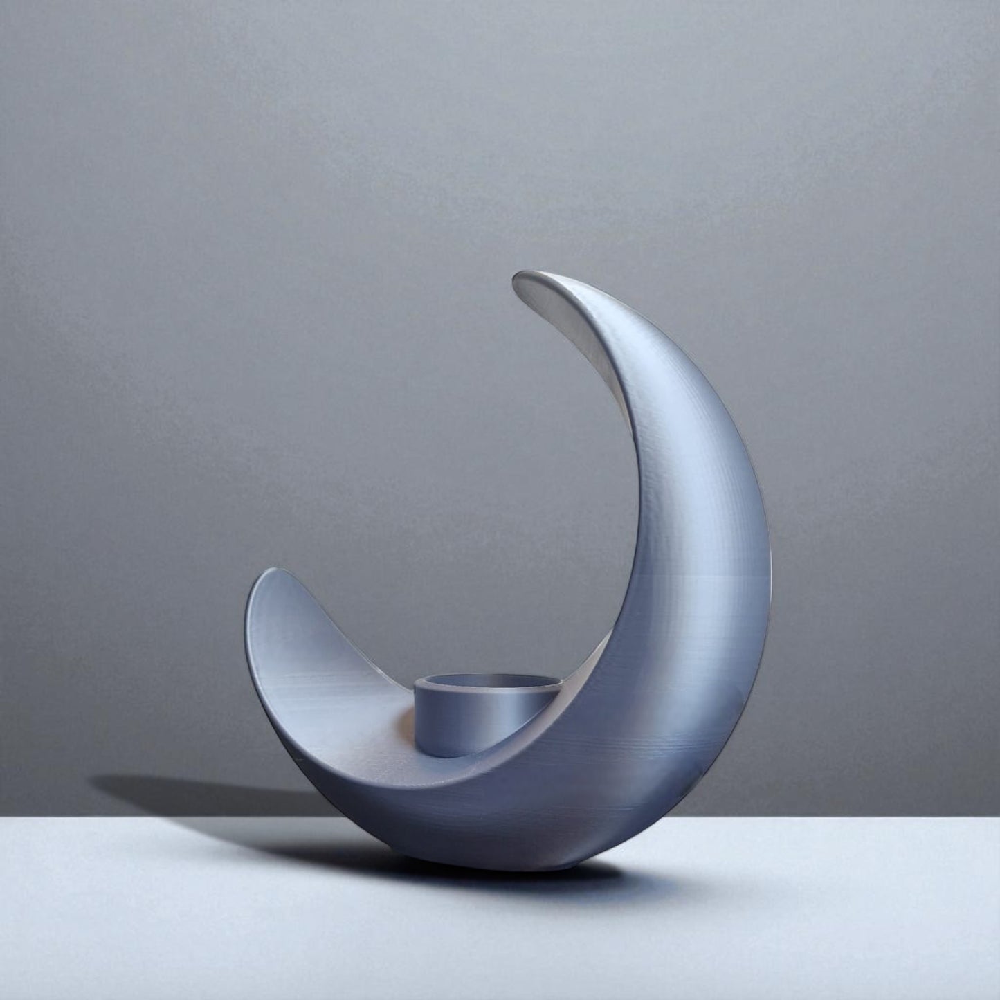 an elegant moon-inspired centerpiece with a celestial design, perfect for adding a touch of sophistication and romance to any space. this stunning decor piece captures the serene beauty of the moon, making it an ideal statement for tables, shelves, or special occasions.