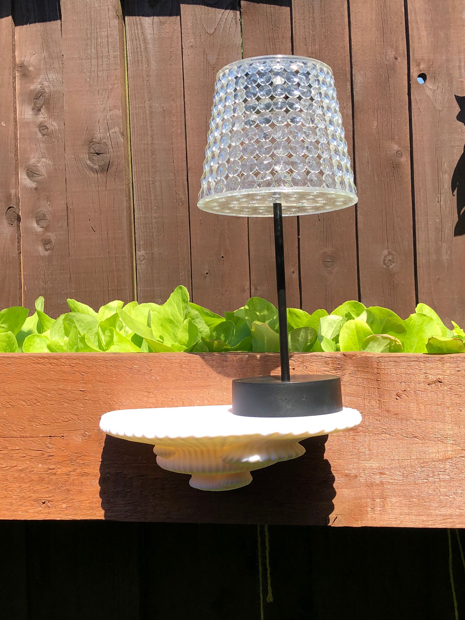 3D printed mushroom-inspired wall shelf with organic sculptural design, made from white PLA and includes mounting hardware and tape.