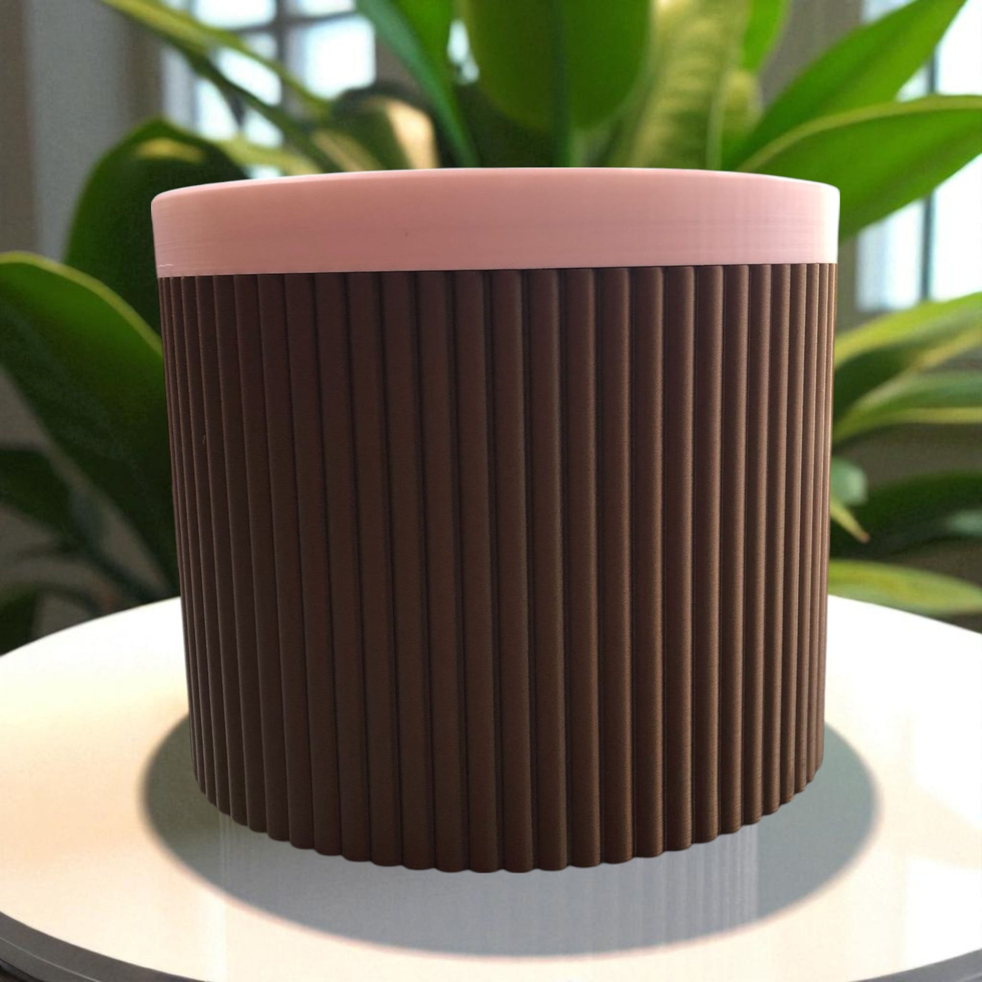 A stylish and practical toilet paper holder box designed to fit a whole roll, keeping it safe from kids and pets. Features a small opening for easy access while maintaining a clean and organized look.