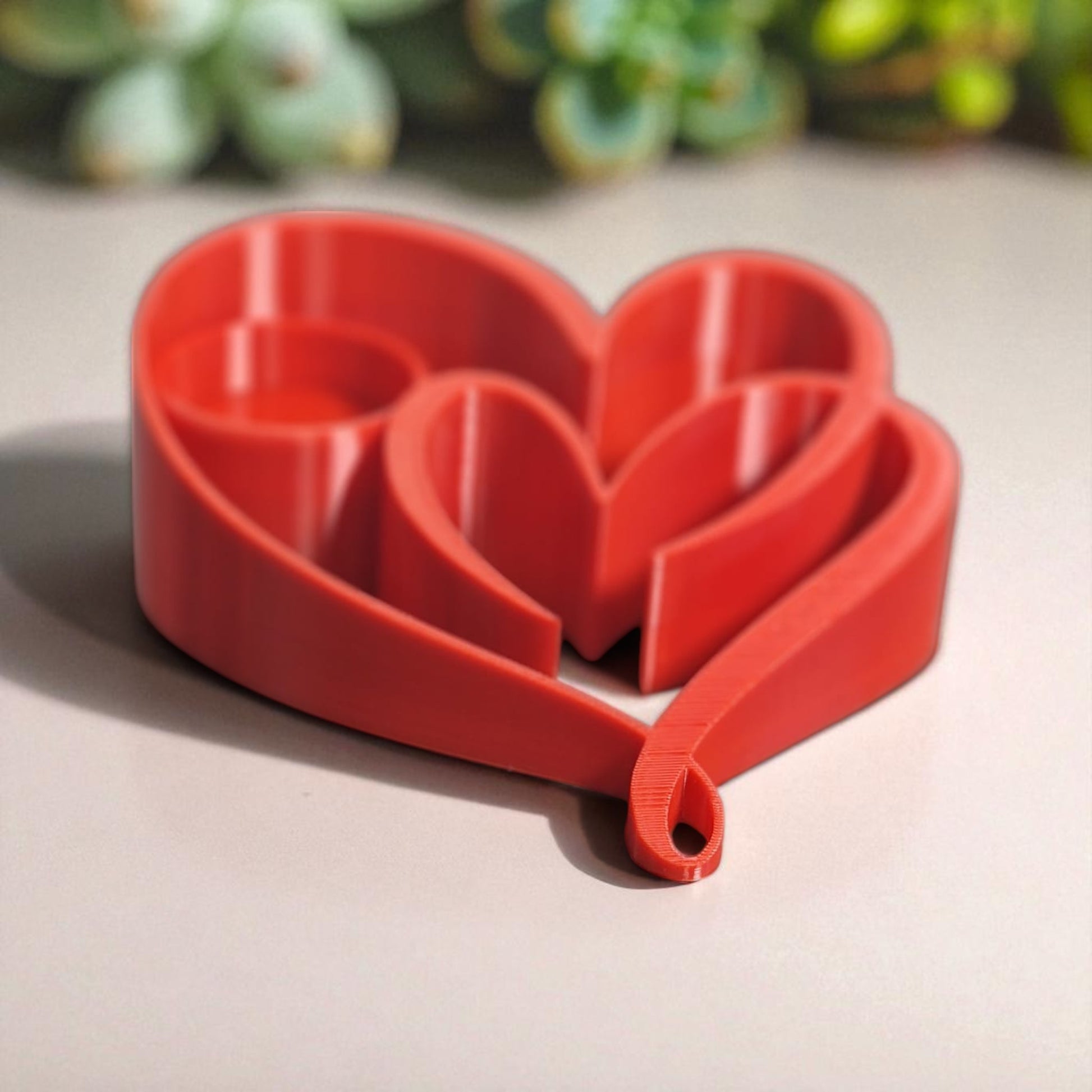 Heart Candle Holder with a romantic double heart design, perfect for tealight candles and creating a warm, elegant ambiance for home decor or special occasions.