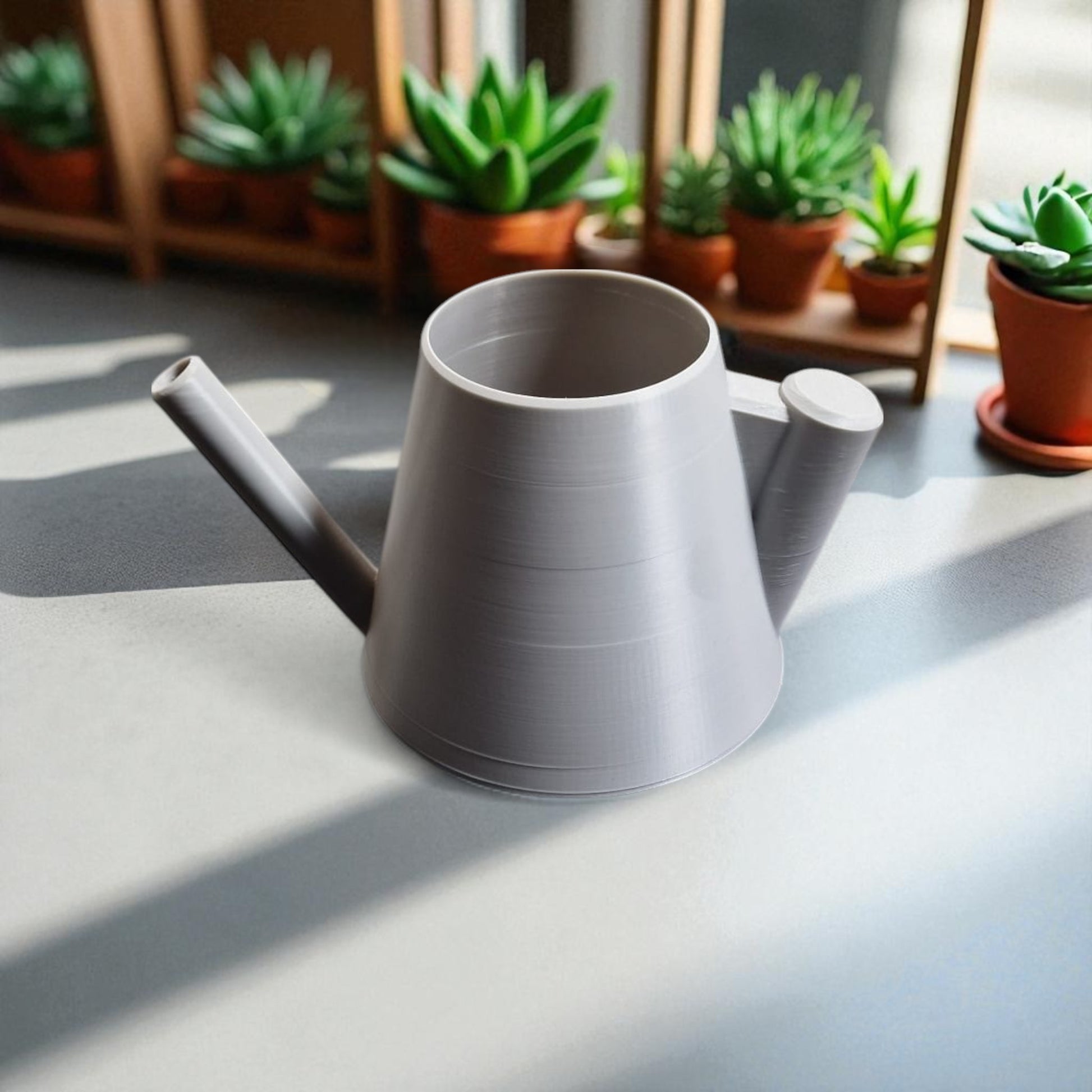 Modern stylish watering can with ergonomic handle – sleek design for indoor and outdoor plant care, perfect for precise and spill-free watering.