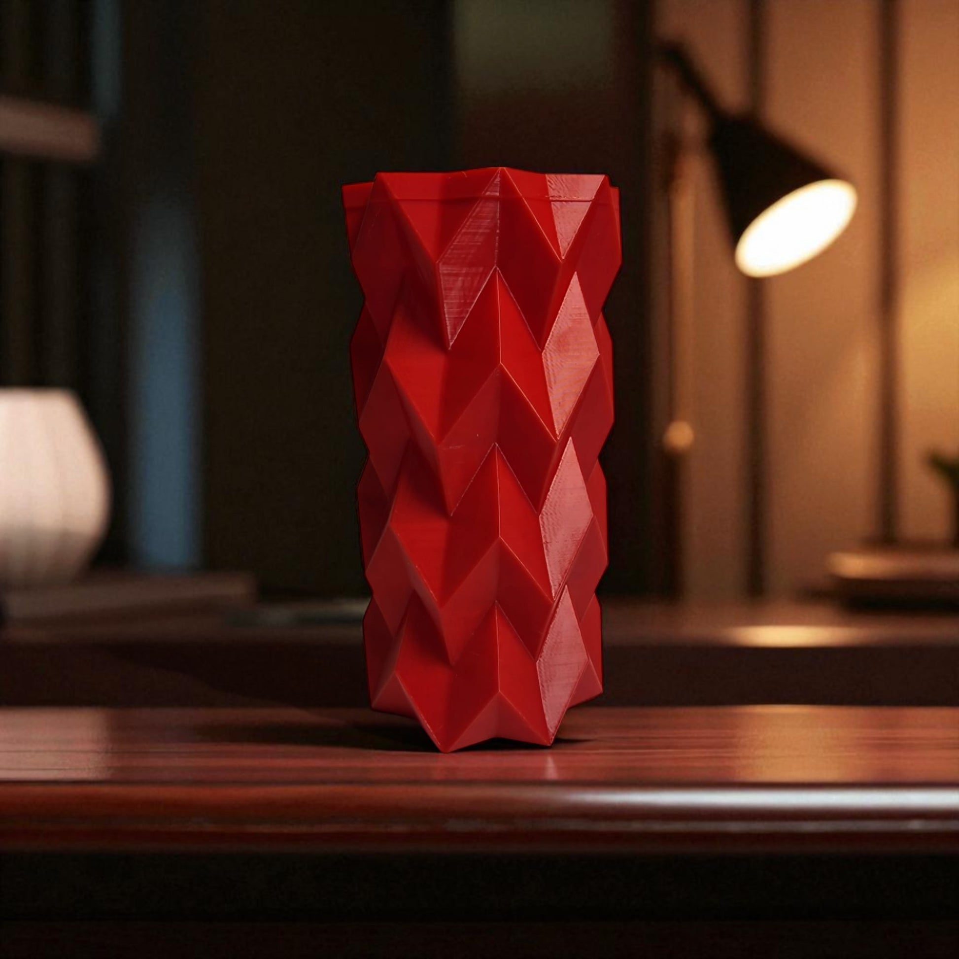 A modern 3D-printed vase with a sleek, sculptural design. Made from durable, waterproof material, this stylish vase is perfect for fresh flowers, dried arrangements, or as a standalone decor piece. Ideal for contemporary and minimalist interiors.