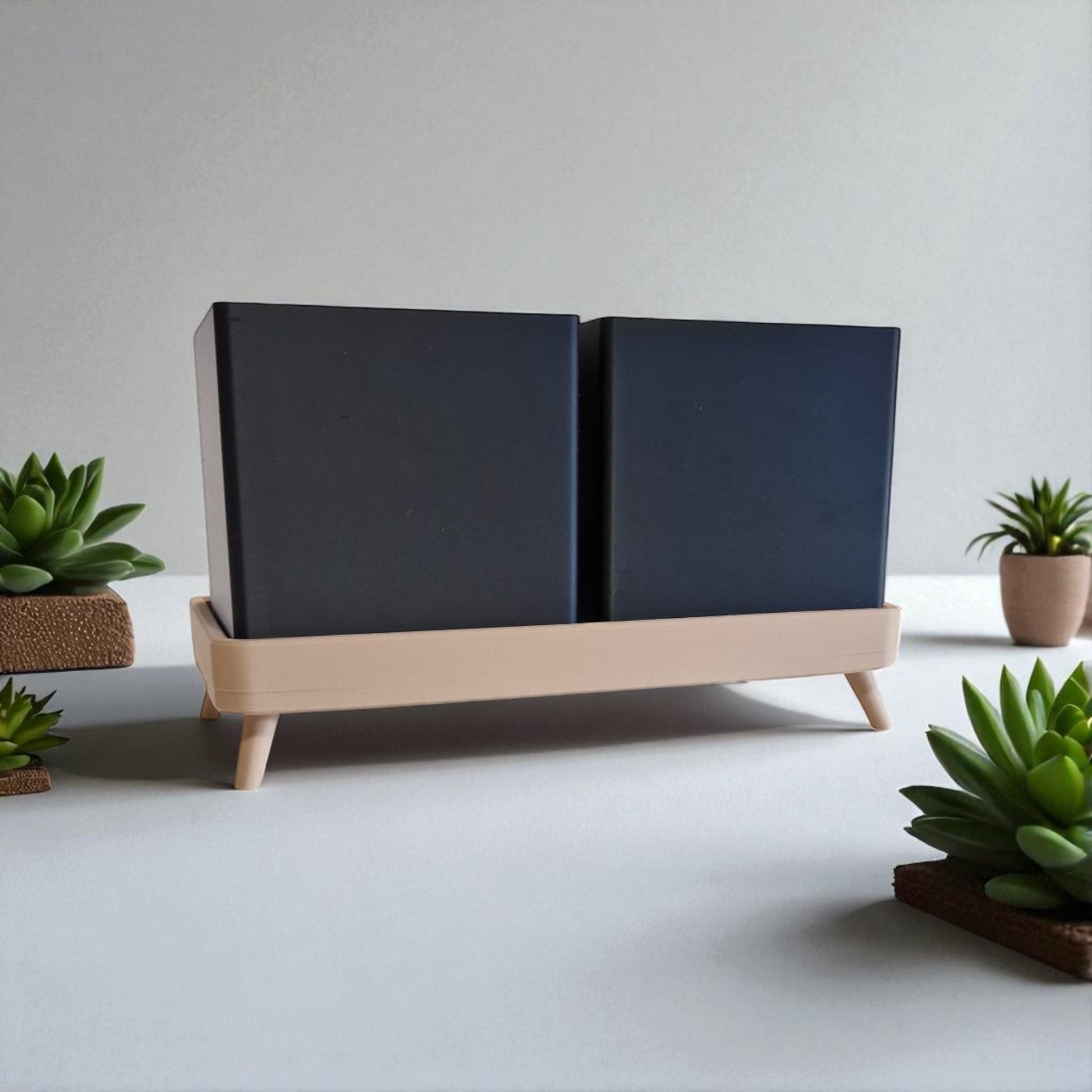 Planter a versatile planter available in a single-piece design with a tray or a twin planter set with a shared tray, both featuring trays with raised feet for stability and style, perfect for growing herbs indoors or outdoors.