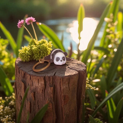 Panda Keychain Adorable 3D Panda Bear Keychain Accessory, Perfect Gift for Animal Lovers