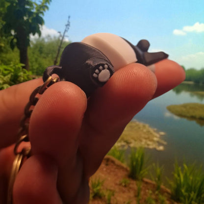 Panda Keychain Adorable 3D Panda Bear Keychain Accessory, Perfect Gift for Animal Lovers