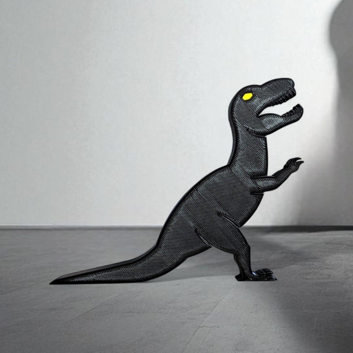 A playful Dino Door Stopper designed in the shape of a dinosaur, adding a fun and functional touch to any room. This unique door stopper keeps doors in place with a charming prehistoric flair