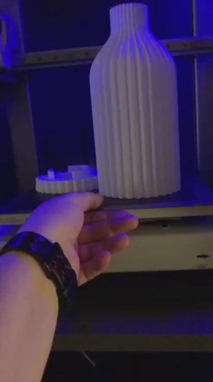 Vase Lamp for Dried & Artificial Flowers – Soft Ambient Table Light, Modern Home Decor, Christmas Gift, Bedside Night Lamp 24 cm