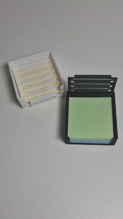 Sticky Note Holder & Stencil | Perfect Lines & Neat Notes | Office Desk Organizer 3D Printed