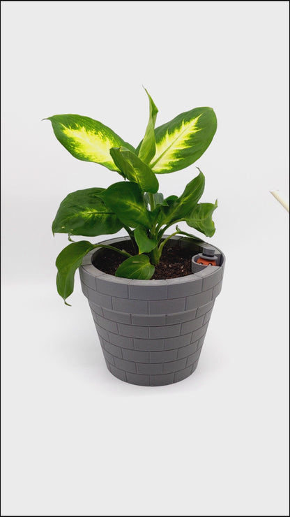 A clever and charming Worm Rise Planter featuring a worm-shaped water indicator that rises to signal when the plant has enough water. Perfect for plant lovers who value functionality and fun design