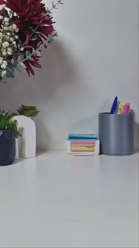Small trash can for cotton pads, tissues, and desk clutter, minimalist design