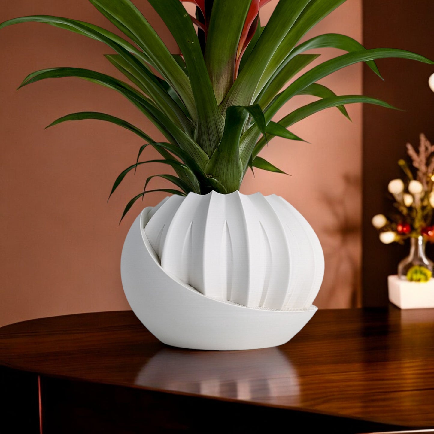 secret bloom planter with hidden storage box 3d printed plant pot modern home